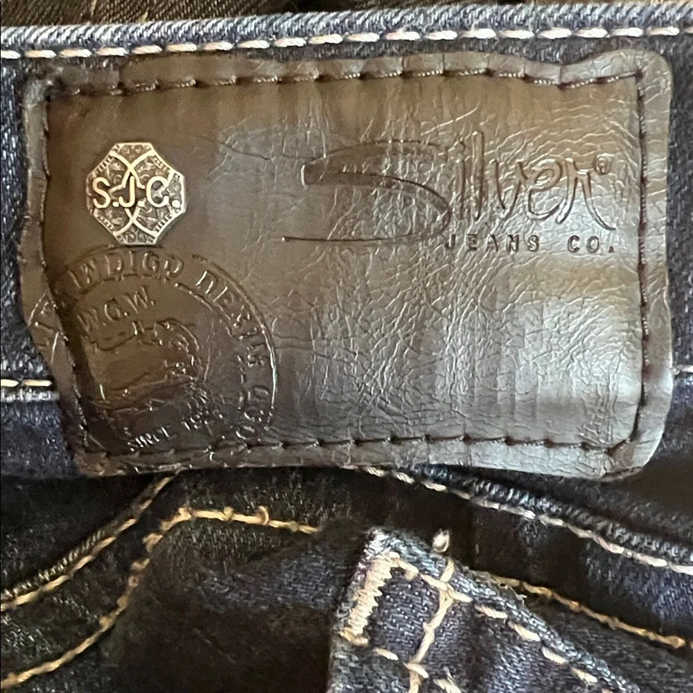 Silver Suki  Jesns Mid Capri 18 - Picture 8 of 13